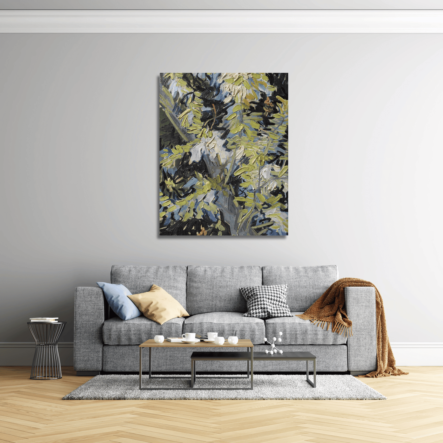 Ramas de acacia en flor - Vincent van Gogh (Vertical)