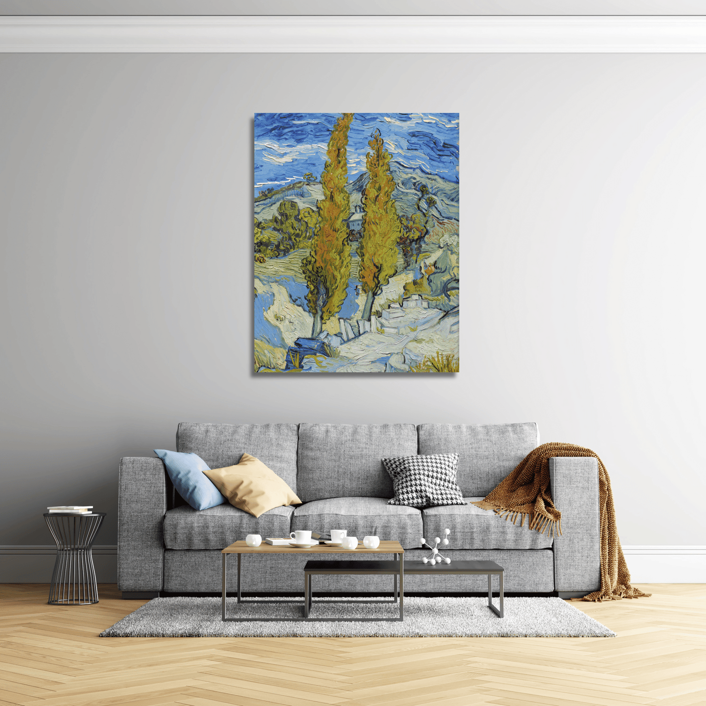 Los álamos de Saint-Rémy - Vincent van Gogh (Vertical)