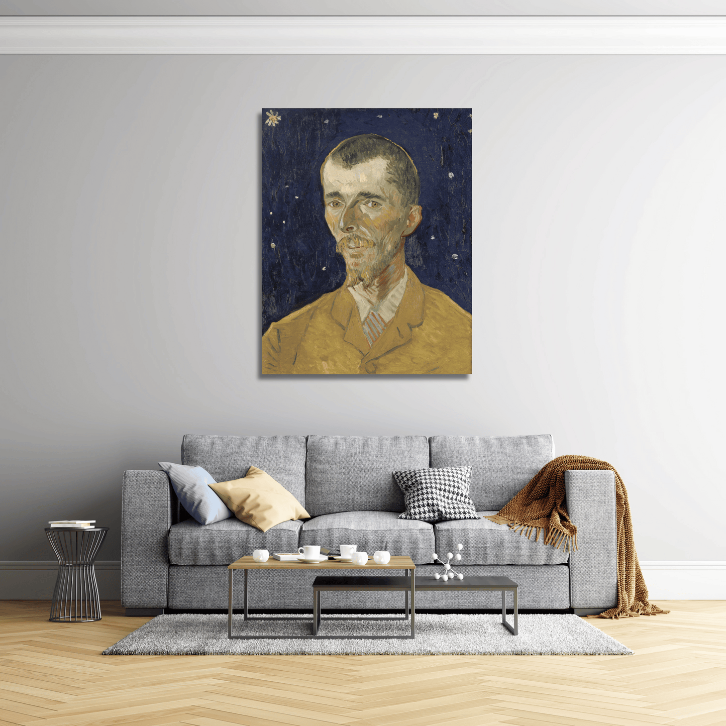 Retrato de Eugène Boch - Vincent van Gogh (Vertical)