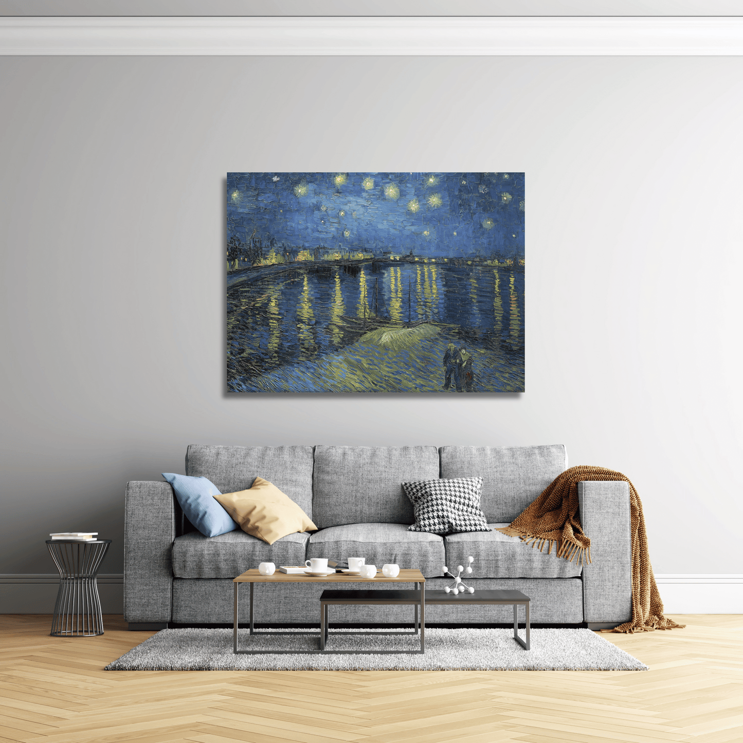 Noche estrellada sobre el Ródano - Vincent van Gogh (Horizontal)
