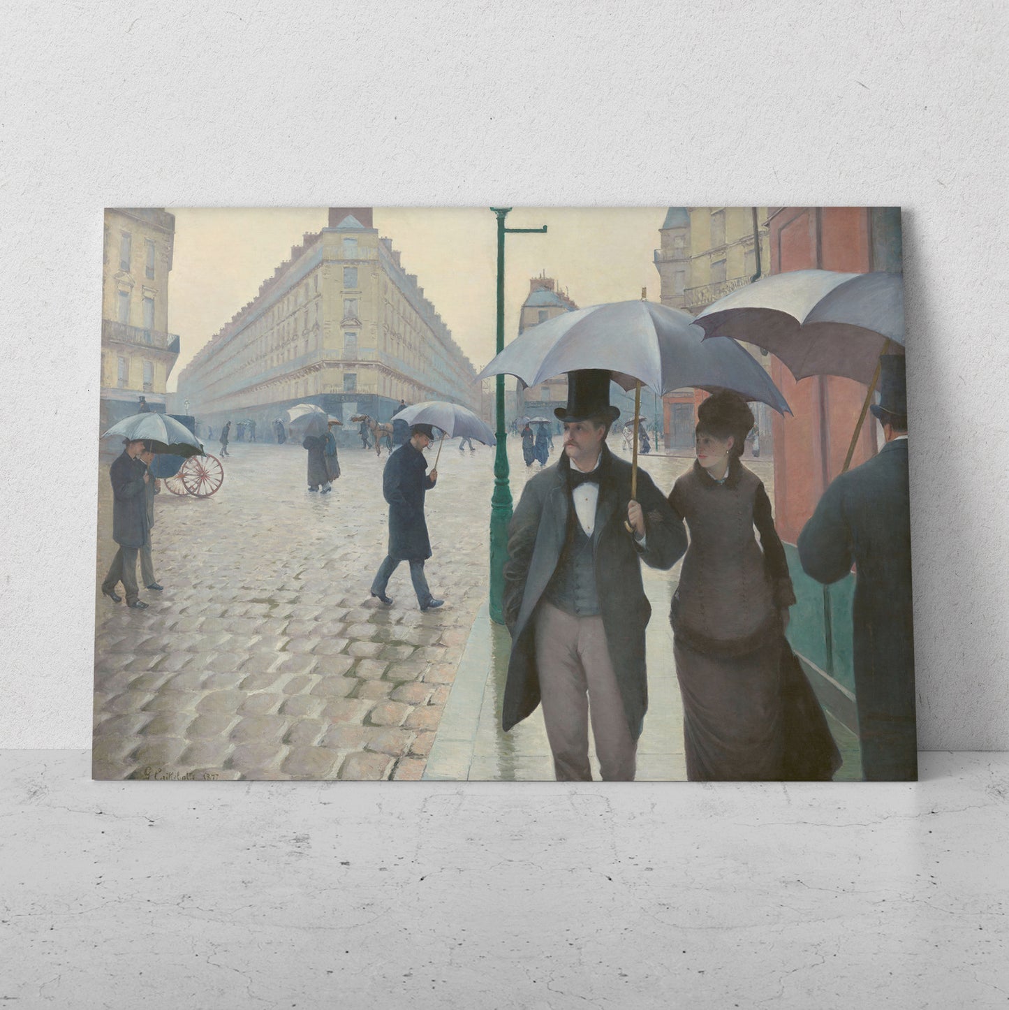 Calle de París, día lluvioso - Gustave Caillebotte (Horizontal)