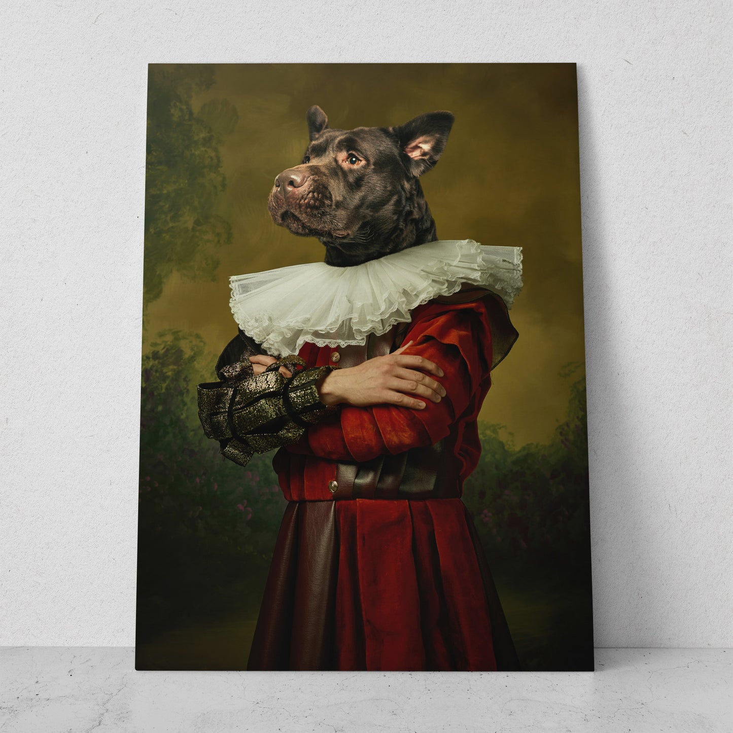 Perro estratega militar (Vertical) #AN06_002