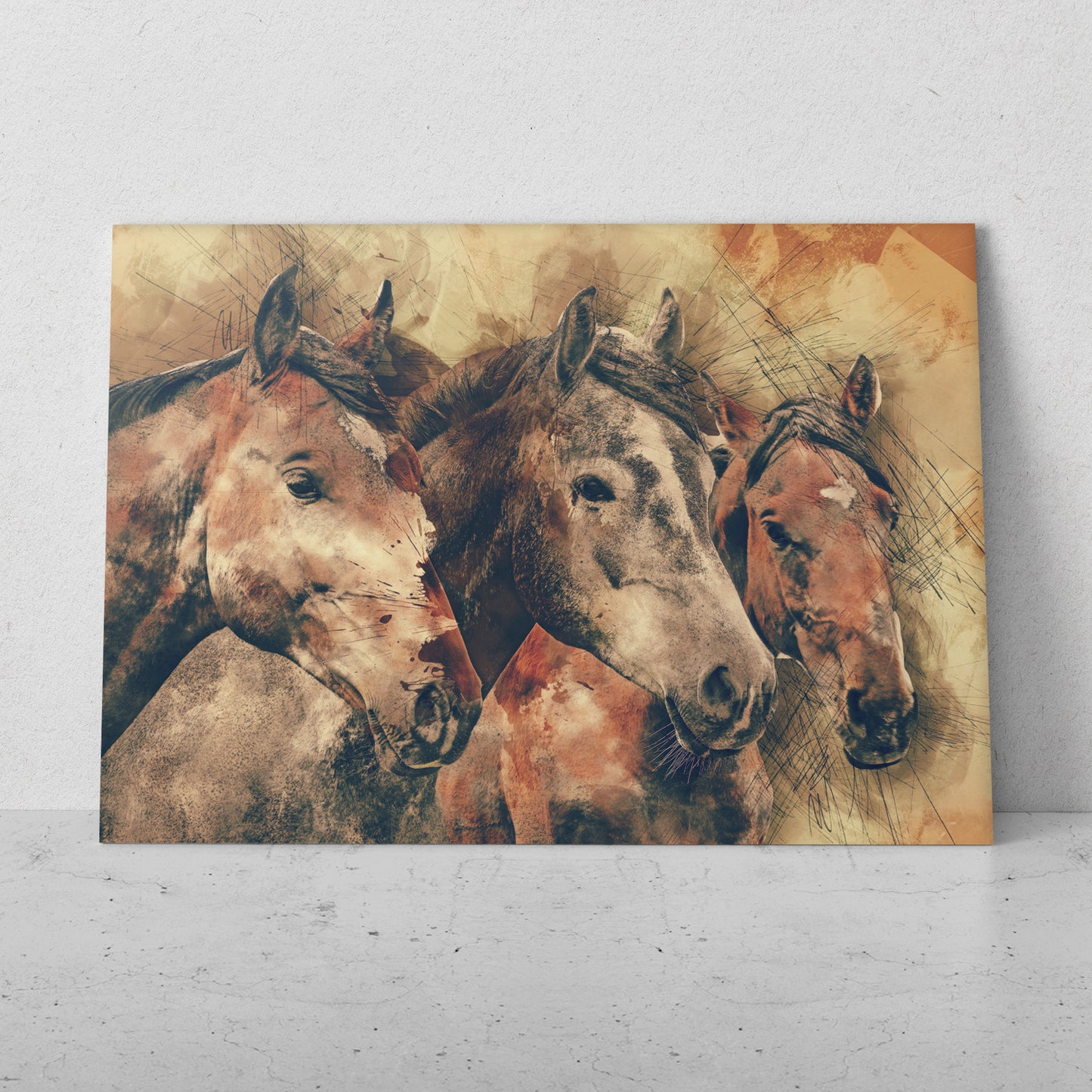Equipo de caballos (Horizontal) #AN07_30