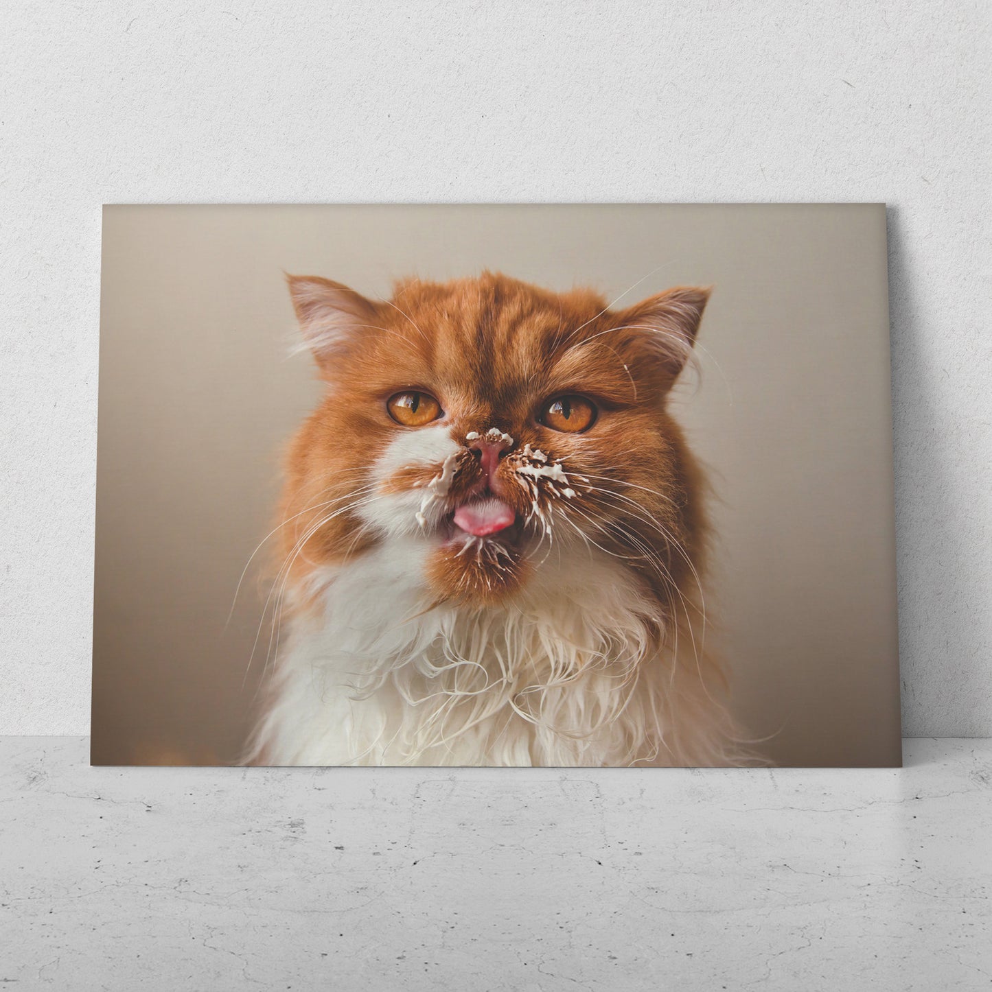 Gato bigotes con leche (Horizontal) #AN12_116