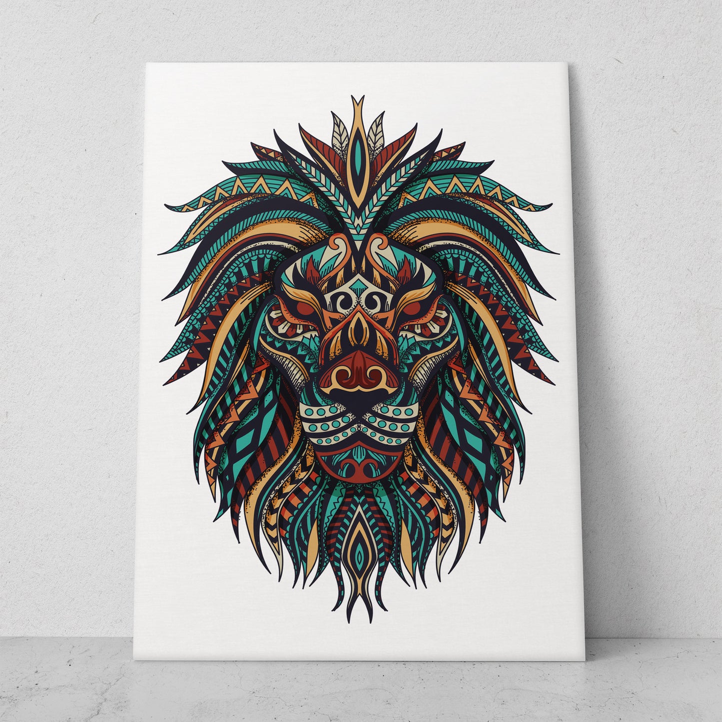 Ilustración león mandala (Vertical) #AN14_077