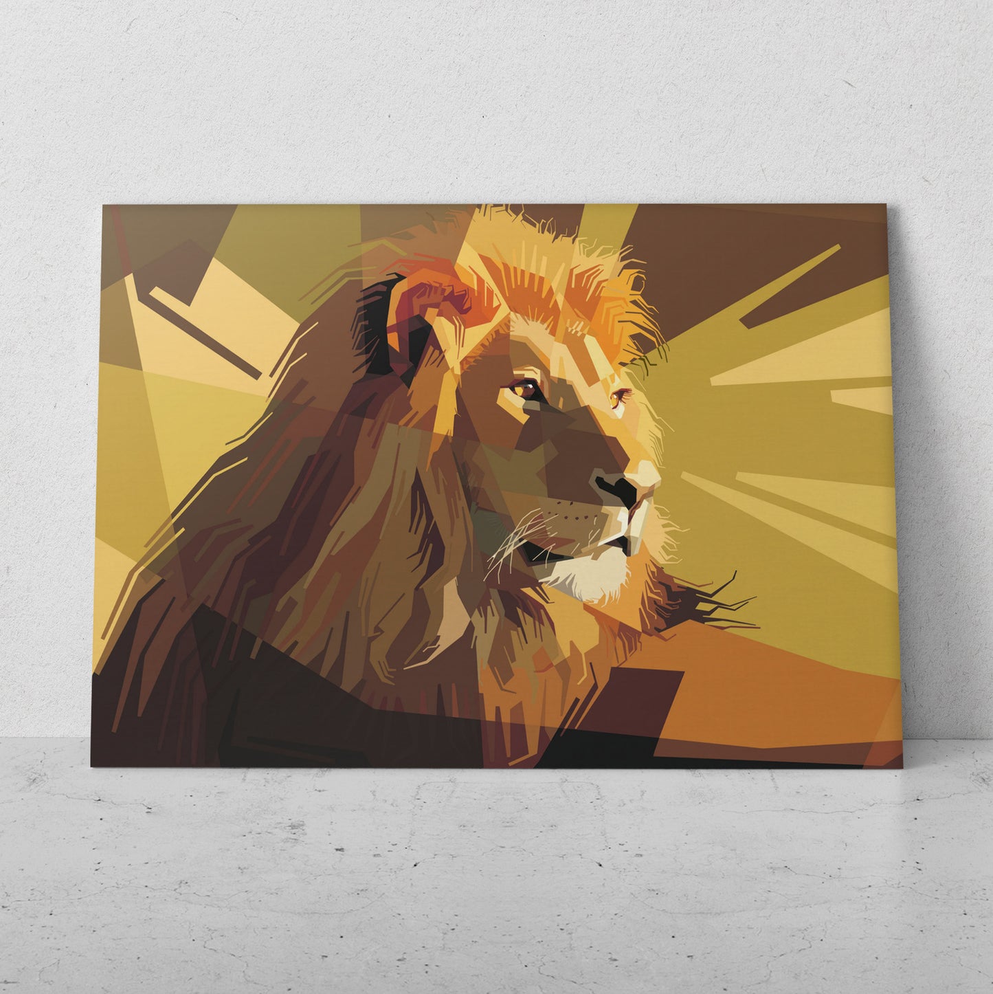 Ilustración león atardecer (Horizontal) #AN14_104
