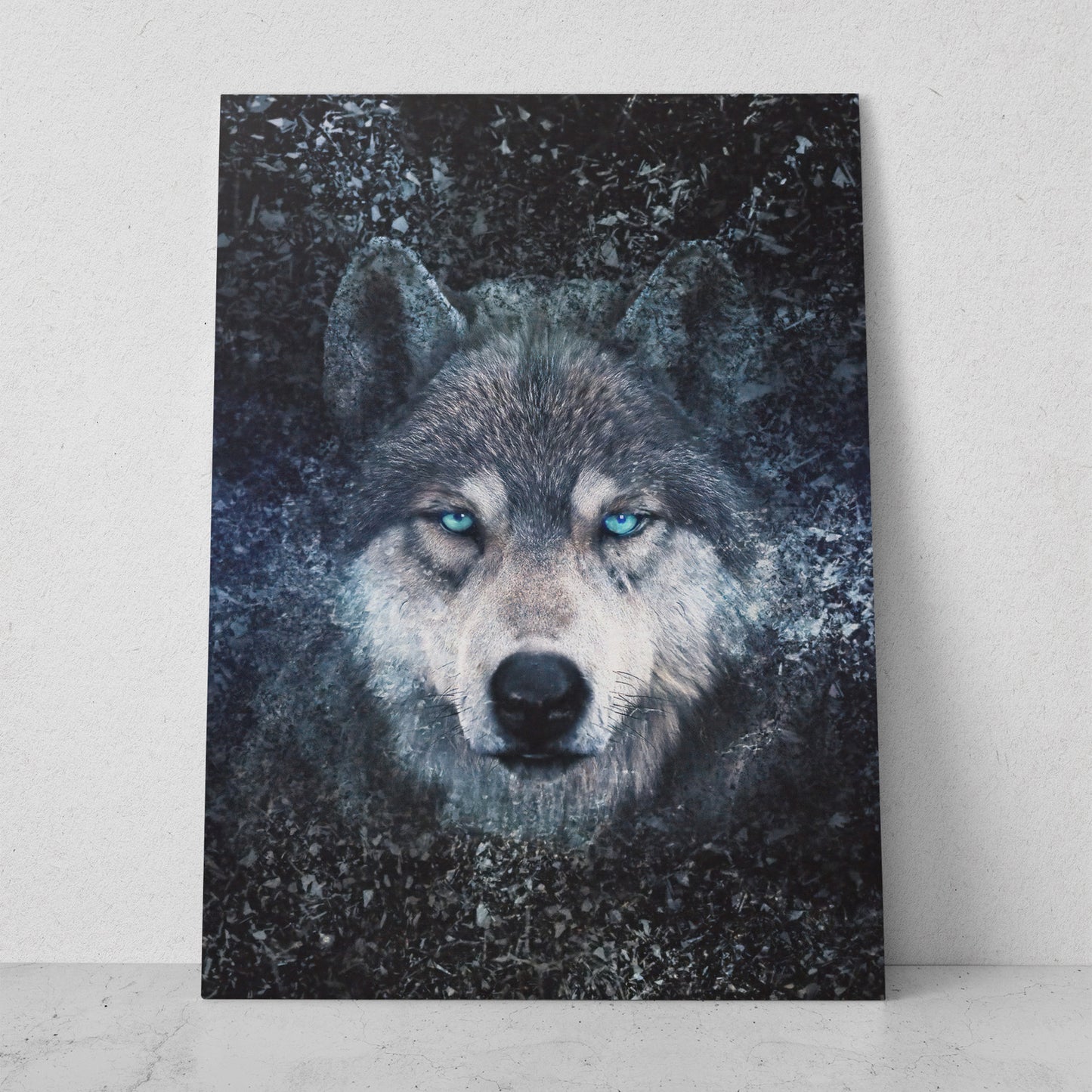 Retrato de lobo en la naturaleza (Vertical) #AN15_04