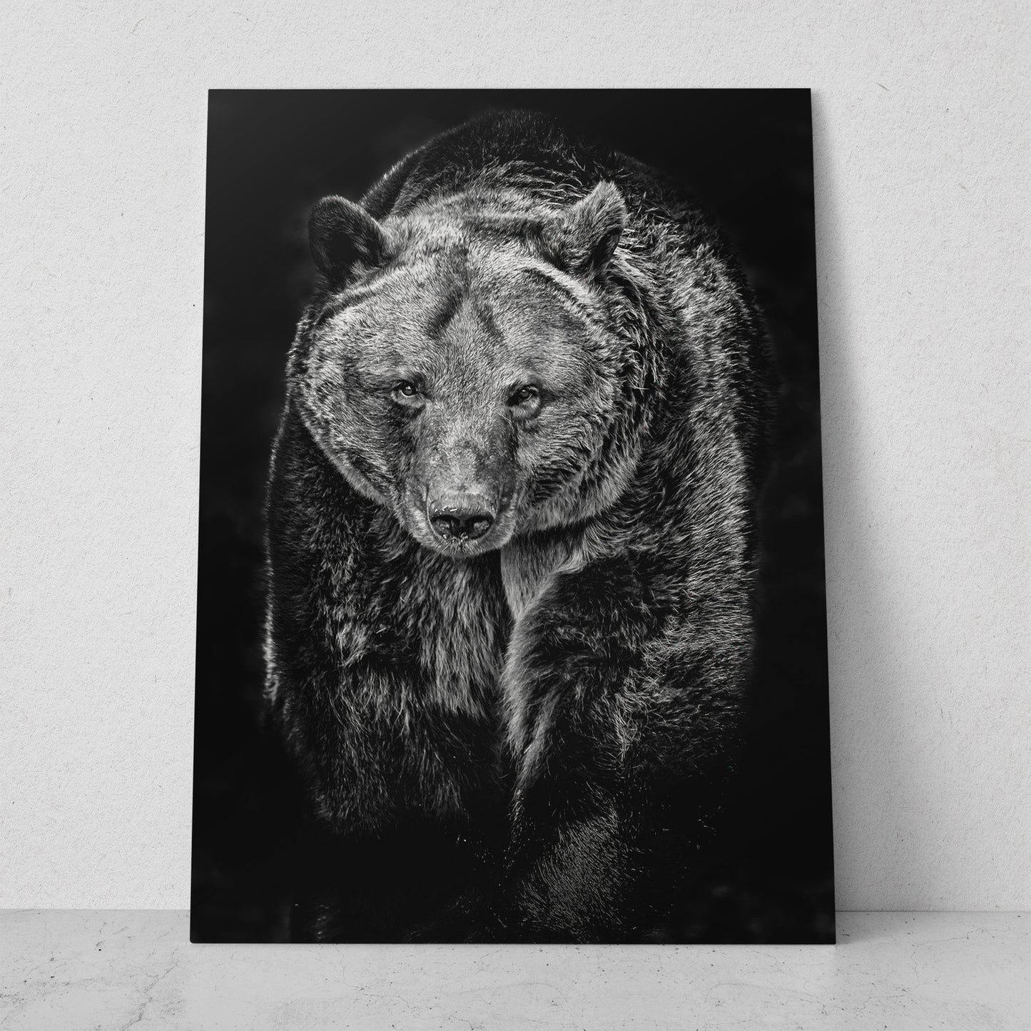 Oso gris tonos blanco y negro (Vertical) #AN21_02
