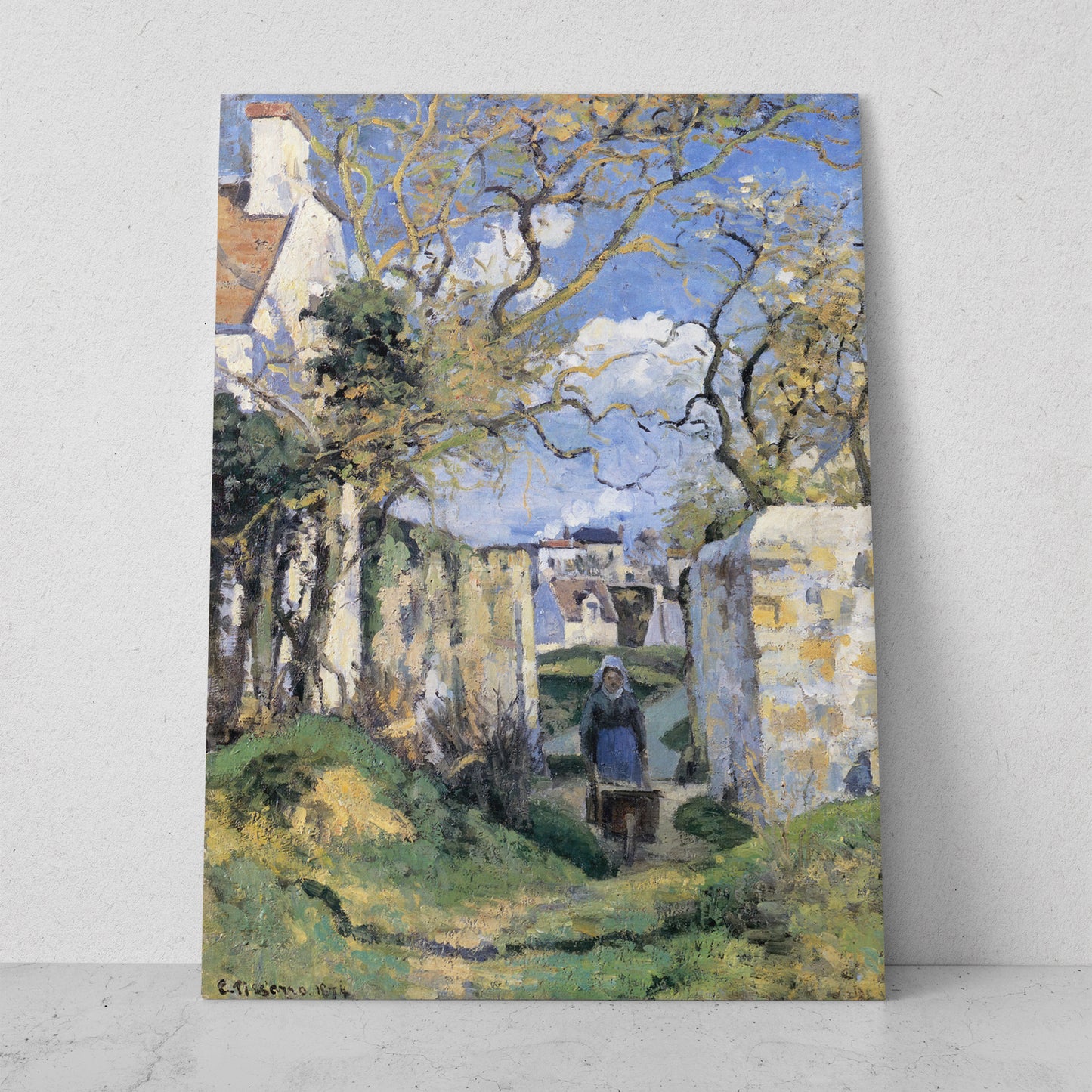 Paisaje de Pontoise - Camille Pissarro (Vertical)