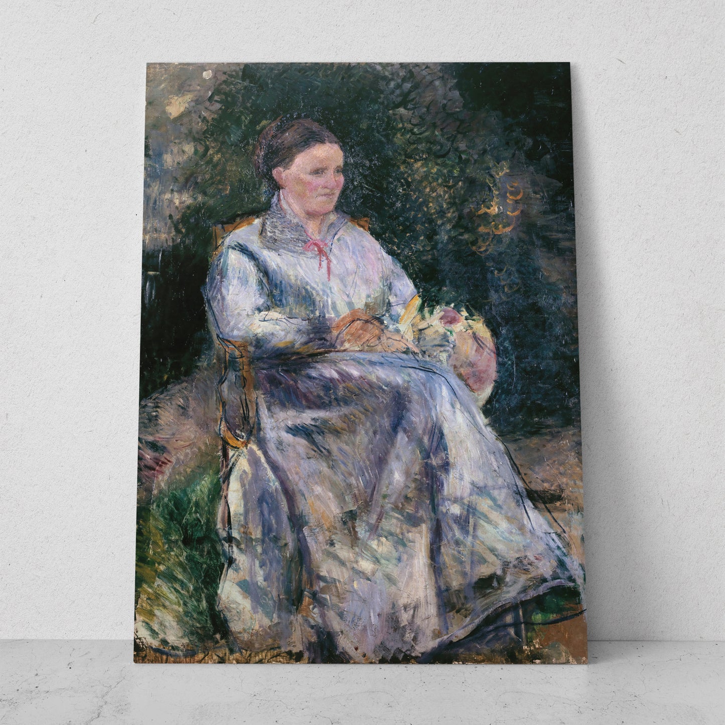 Julie Pissarro au jardin - Camille Pissarro (Vertical)