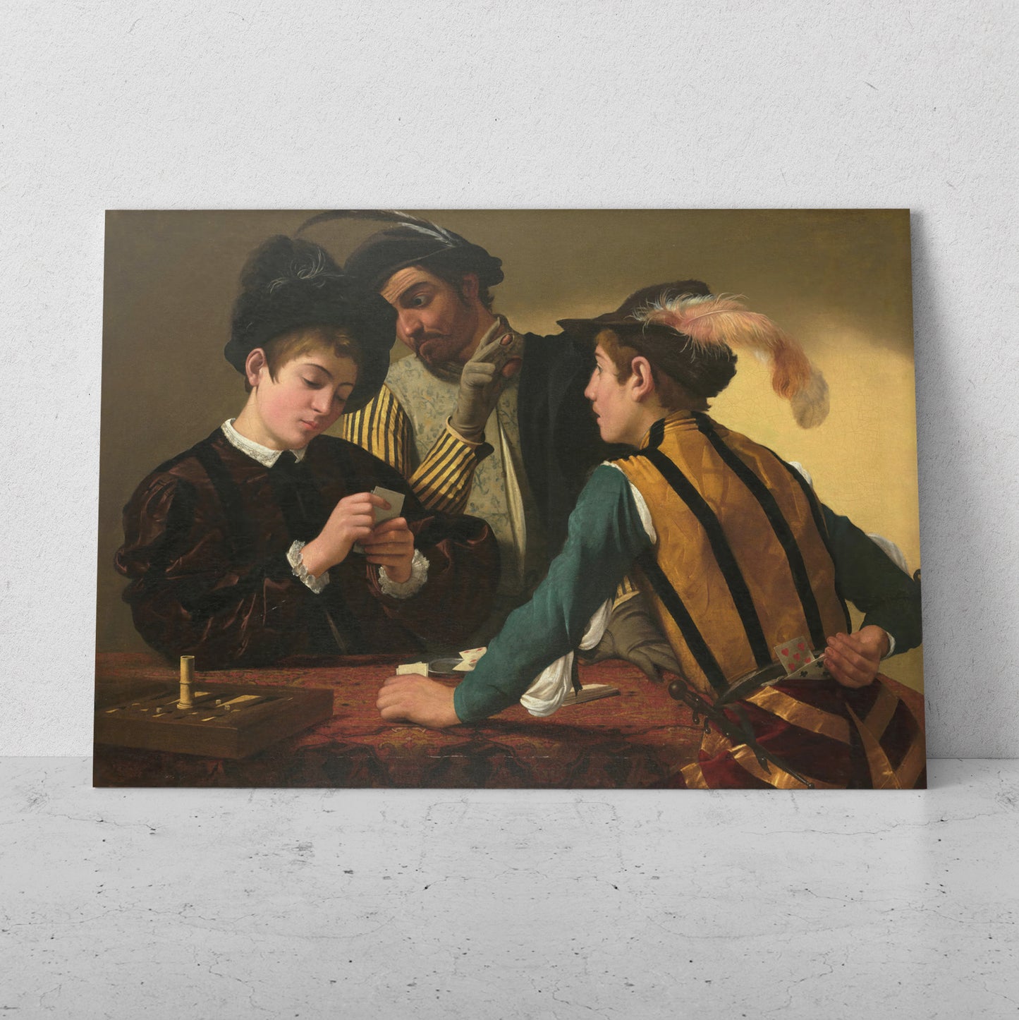 Los tahúres - Caravaggio (Horizontal)