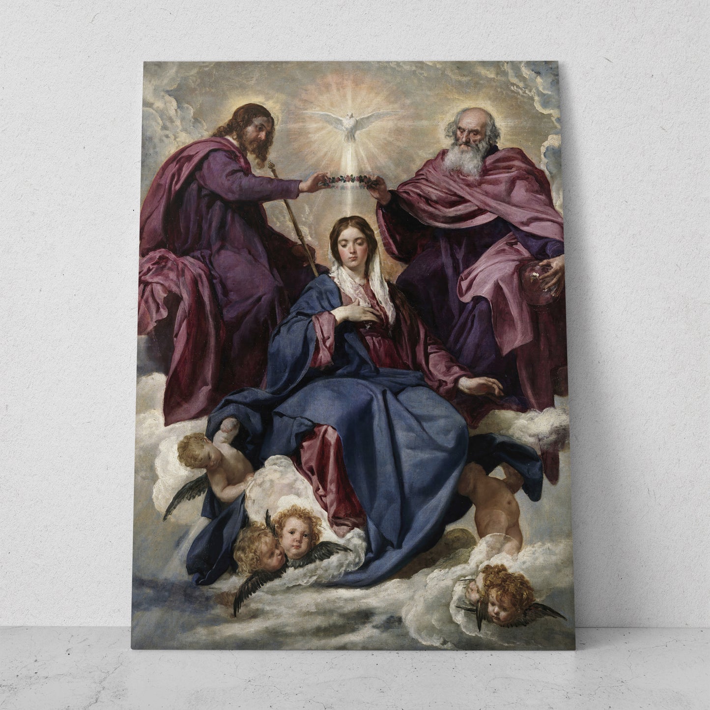 La Coronación de la Virgen - Diego Velázquez (Vertical)