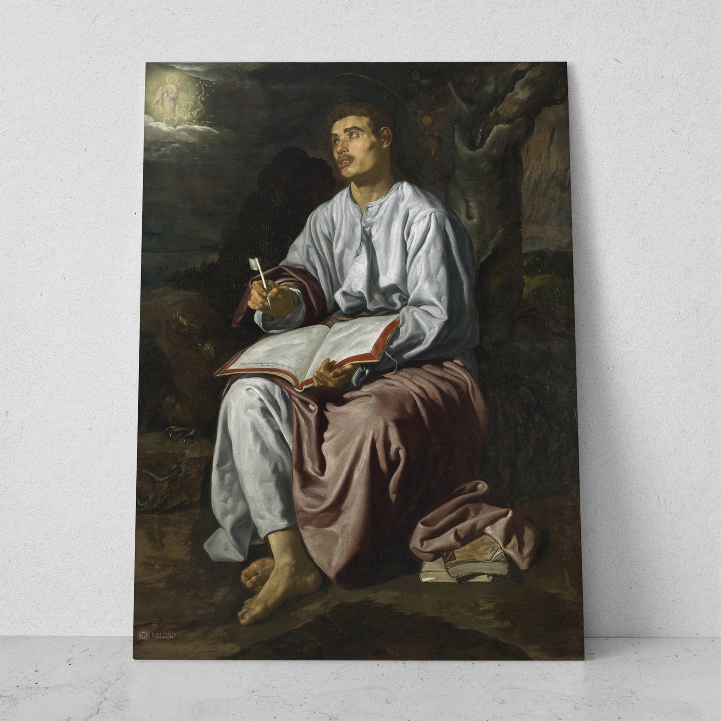 San Juan en Patmos - Diego Velázquez (Vertical)
