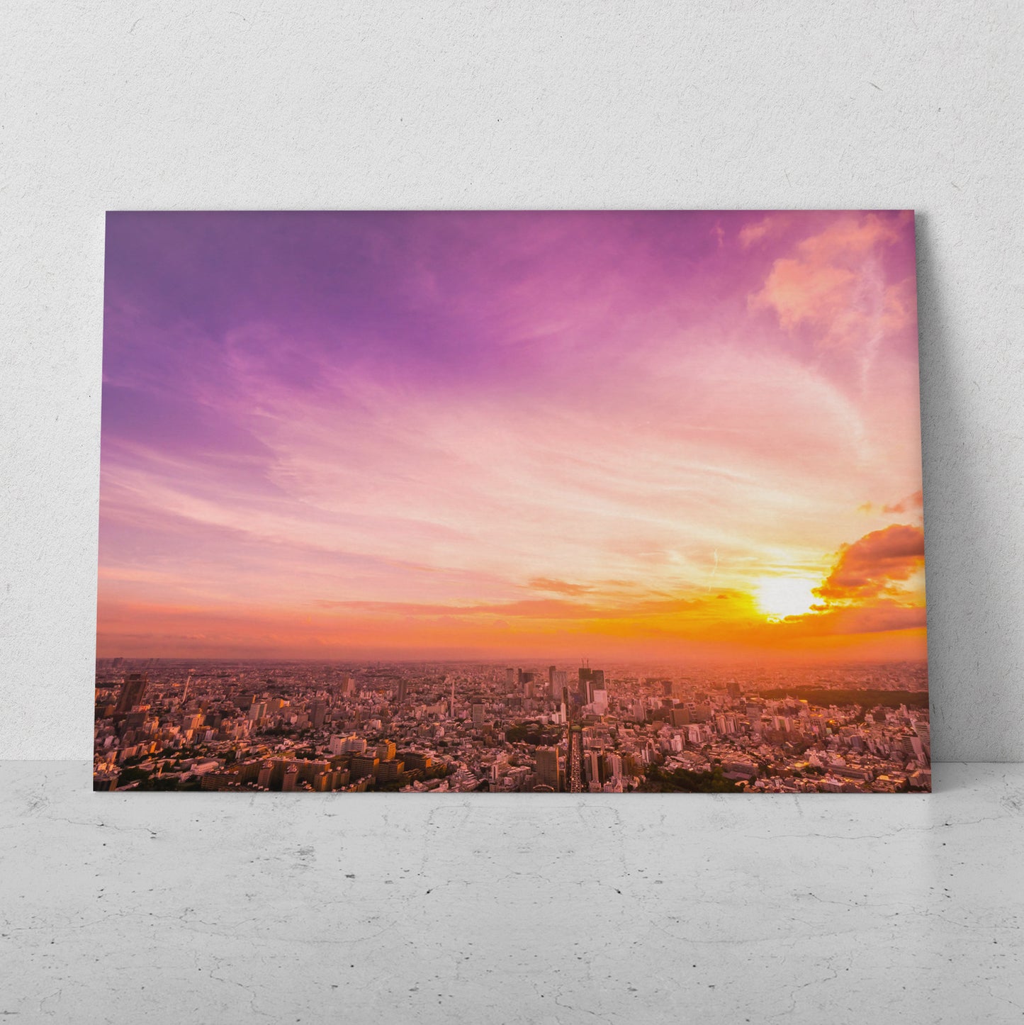 Ciudad bajo el atardecer (Horizontal) #PN03_018