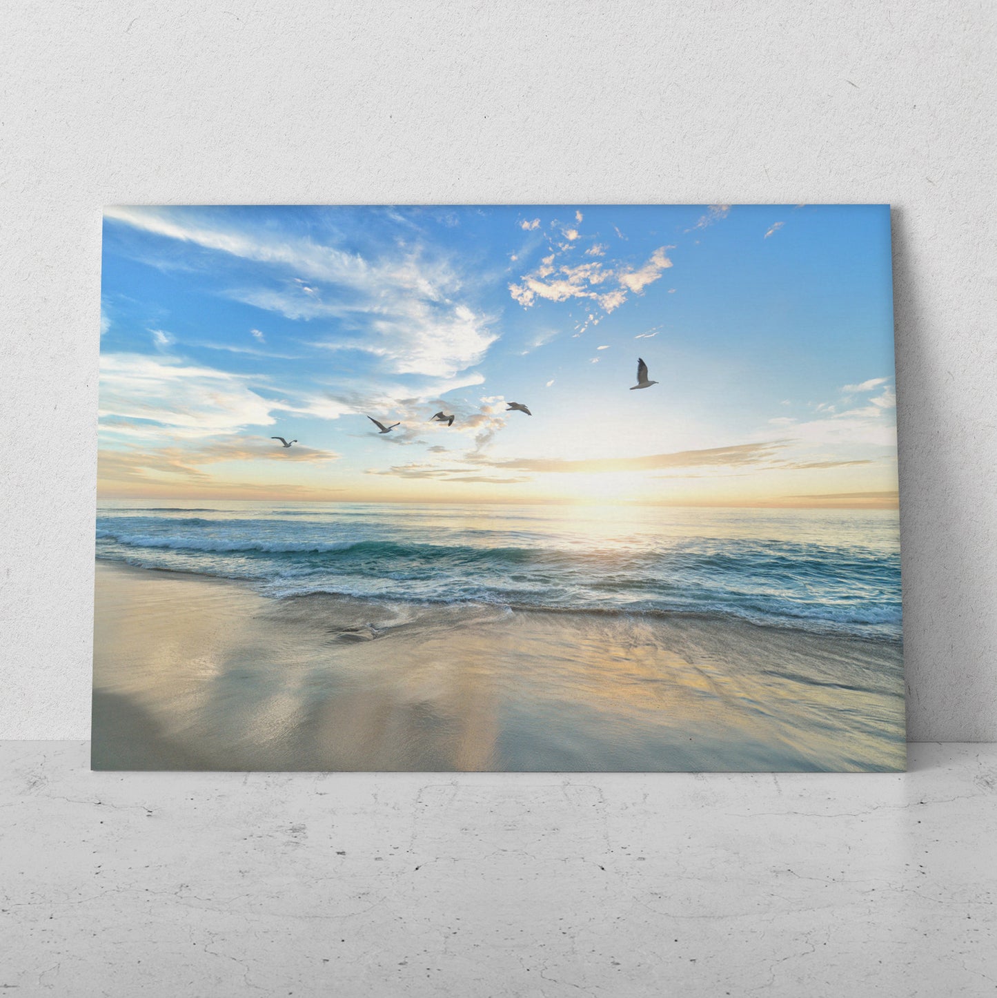Gaviotas sobre la playa (Horizontal) #PN07_093