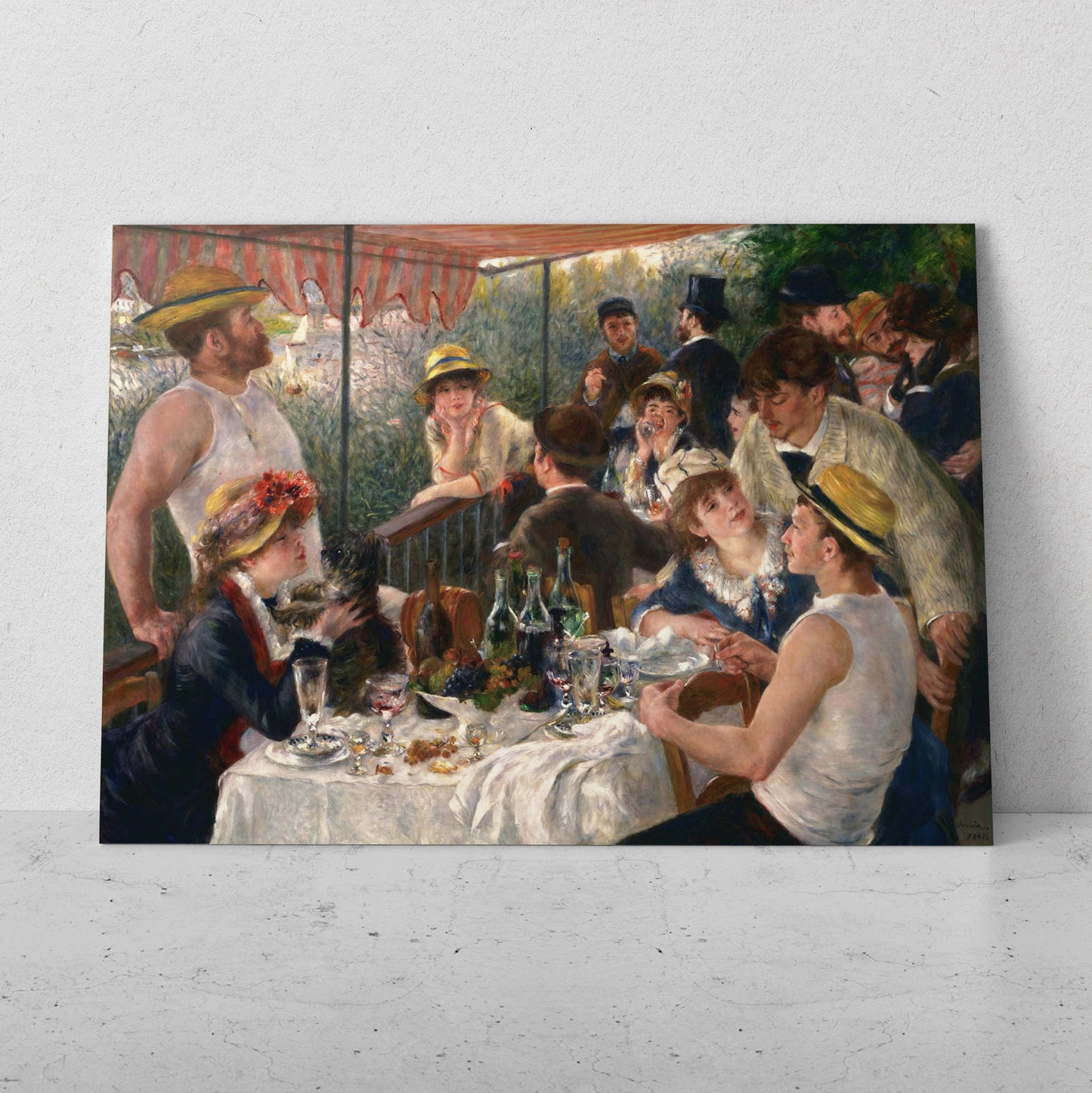 Almuerzo de los remeros - Pierre Auguste Renoir (Horizontal)