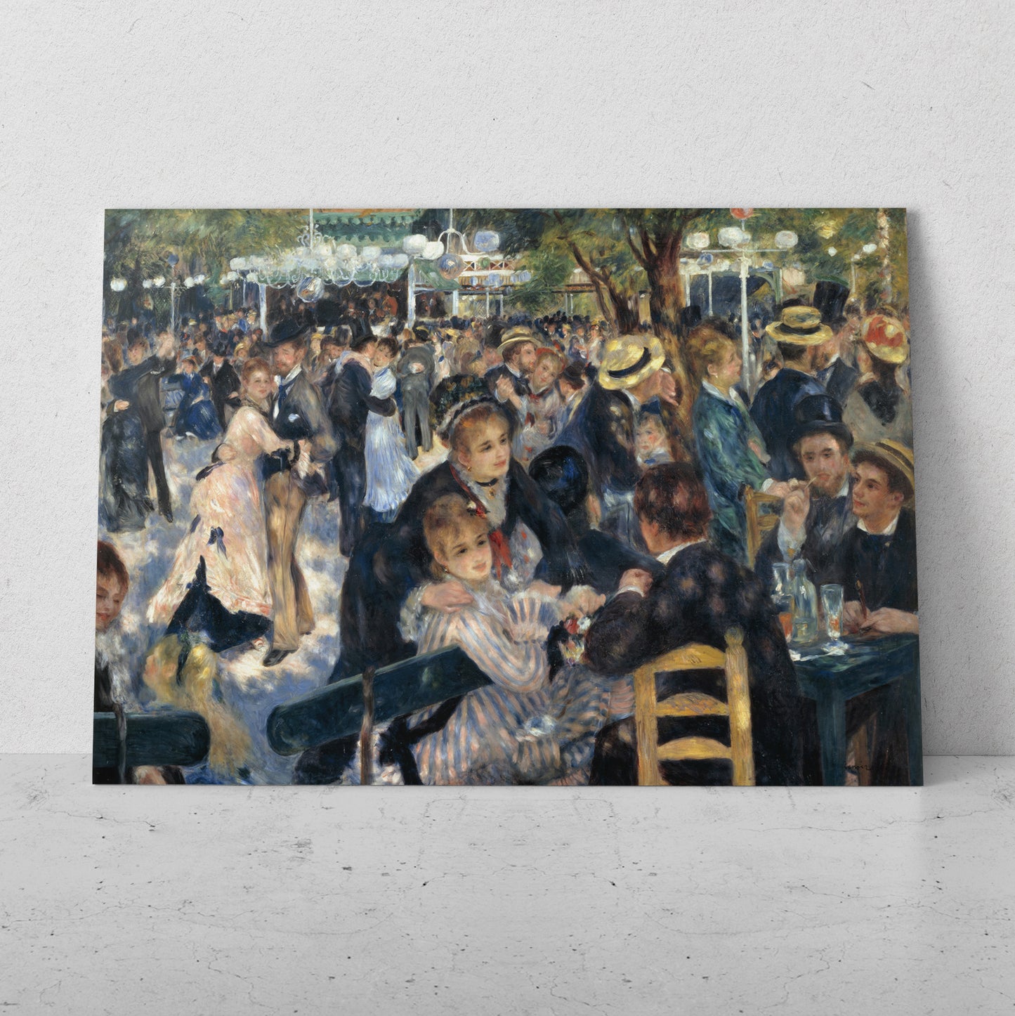 Baile en el Moulin de la Galette - Pierre Auguste Renoir (Horizontal)