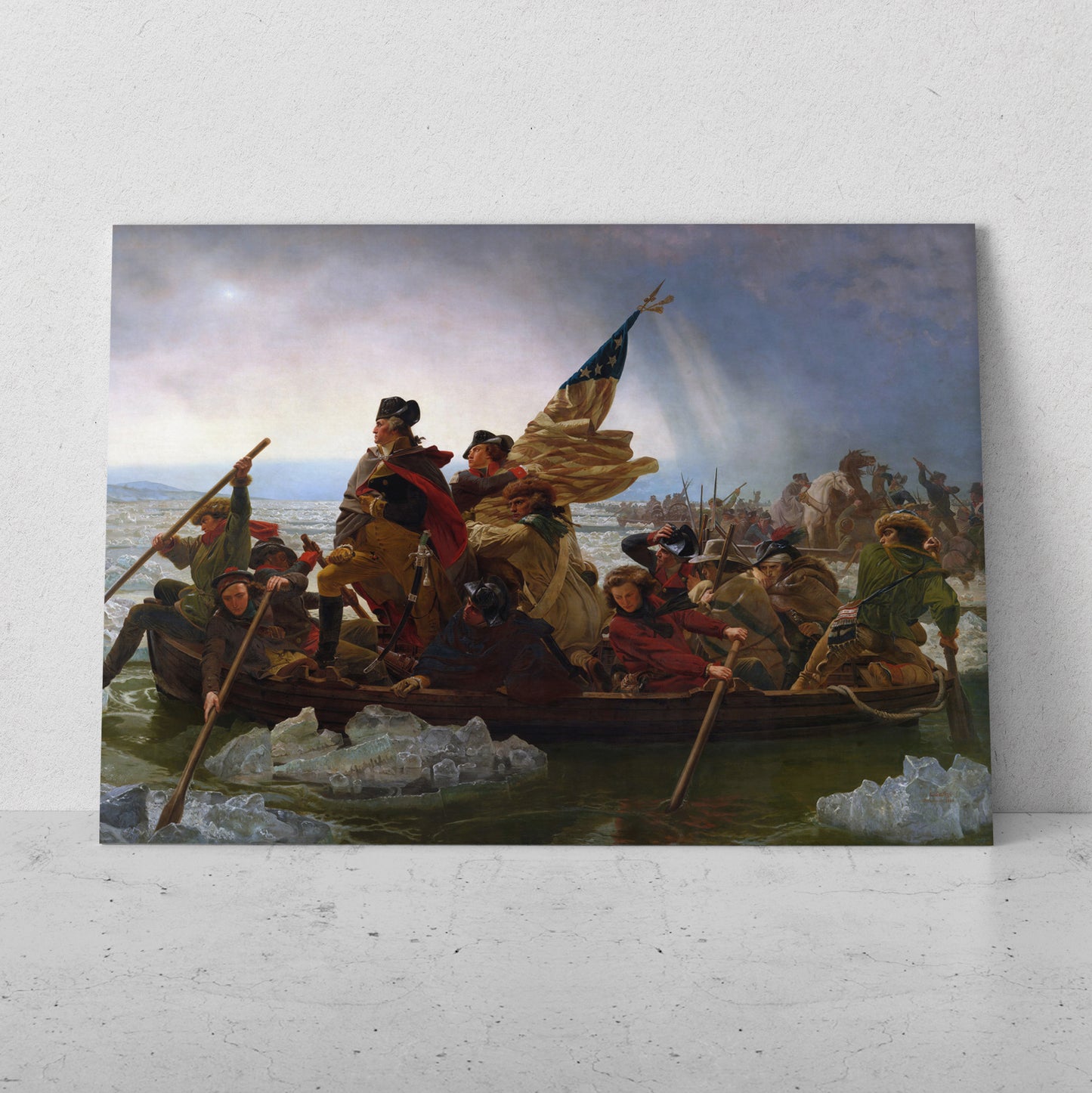 Washington cruzando el Delaware - Emanuel Leutze (Horizontal)