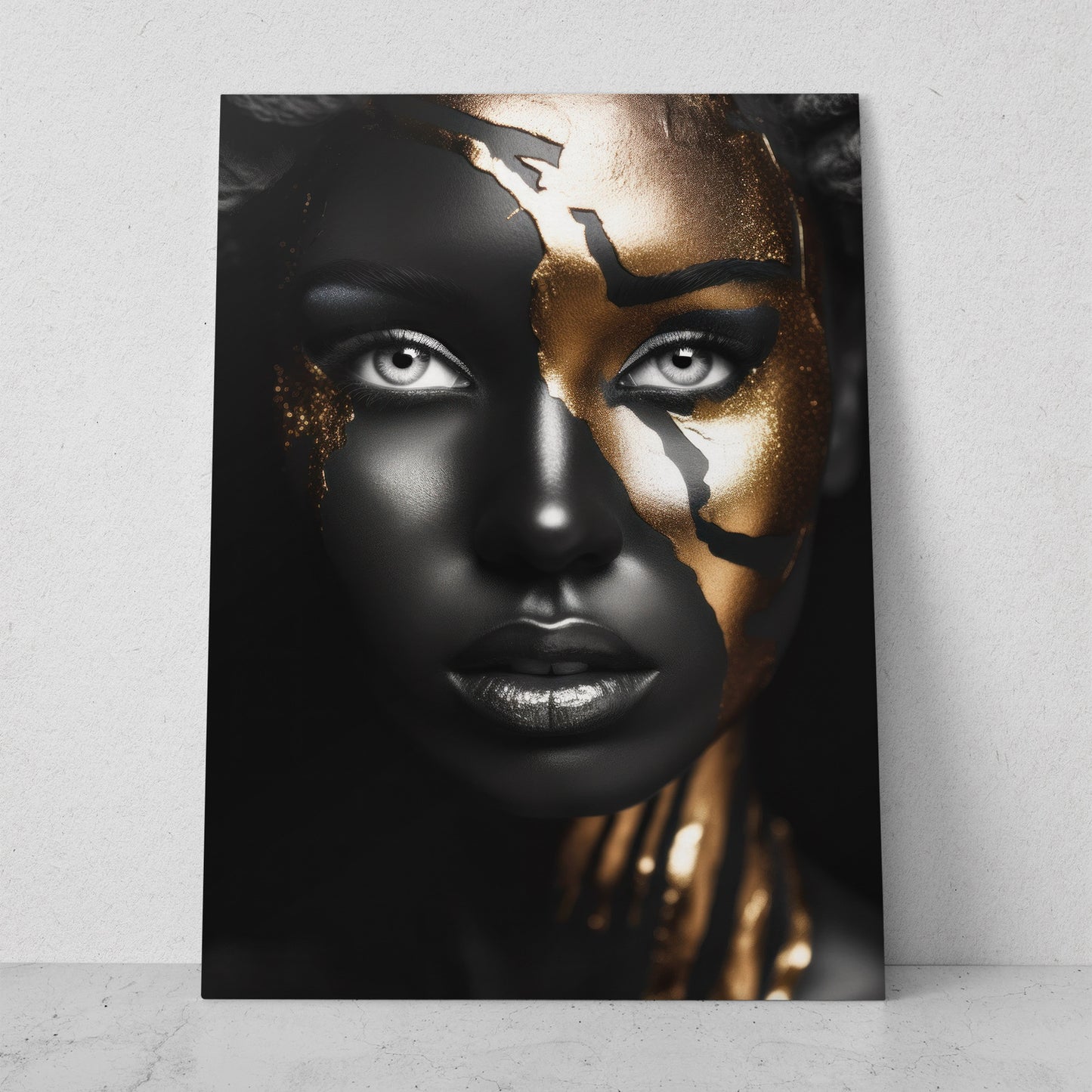 Mujeres Black & Gold AI (Vertical) #T01-P03