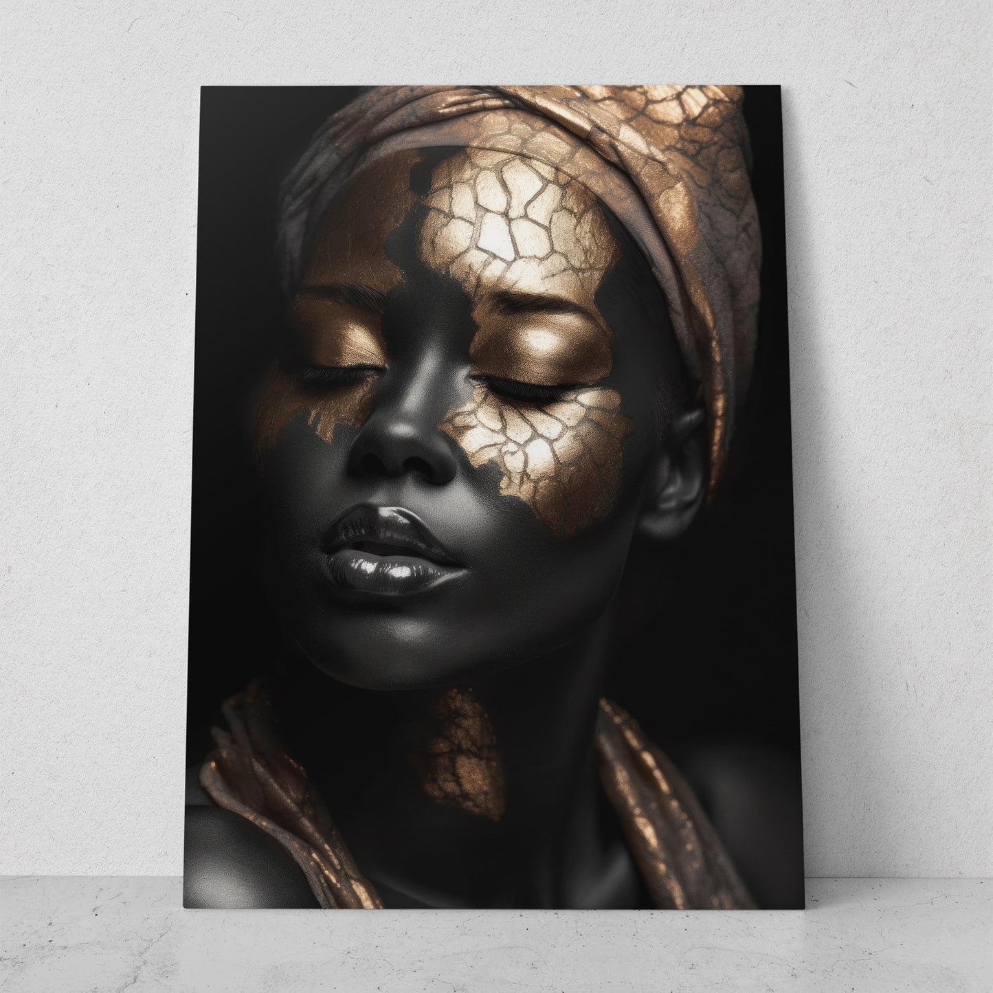 Mujeres Black & Gold AI (Vertical) #T01-P08