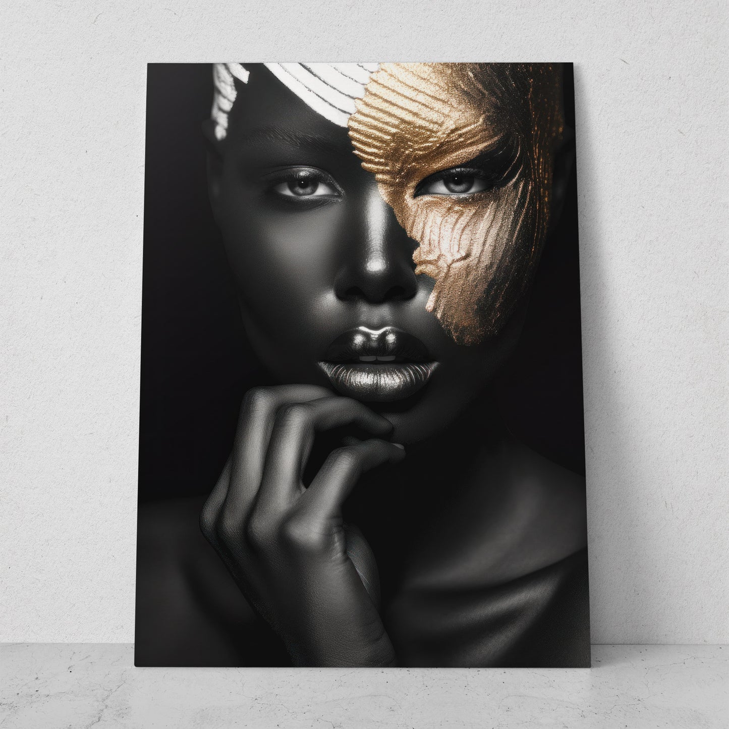 Mujeres Black & Gold AI (Vertical) #T01-P14
