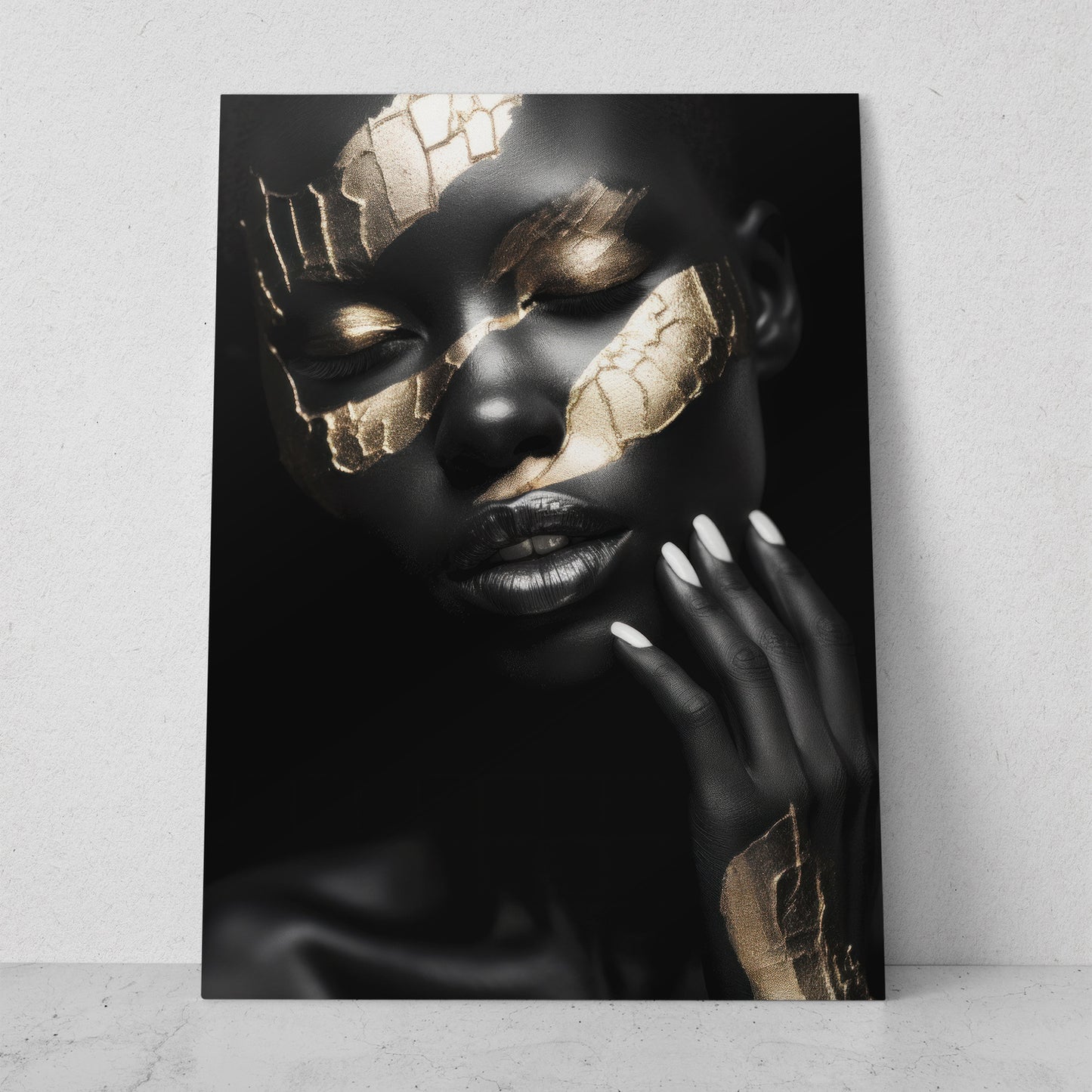 Mujeres Black & Gold AI (Vertical) #T01-P18