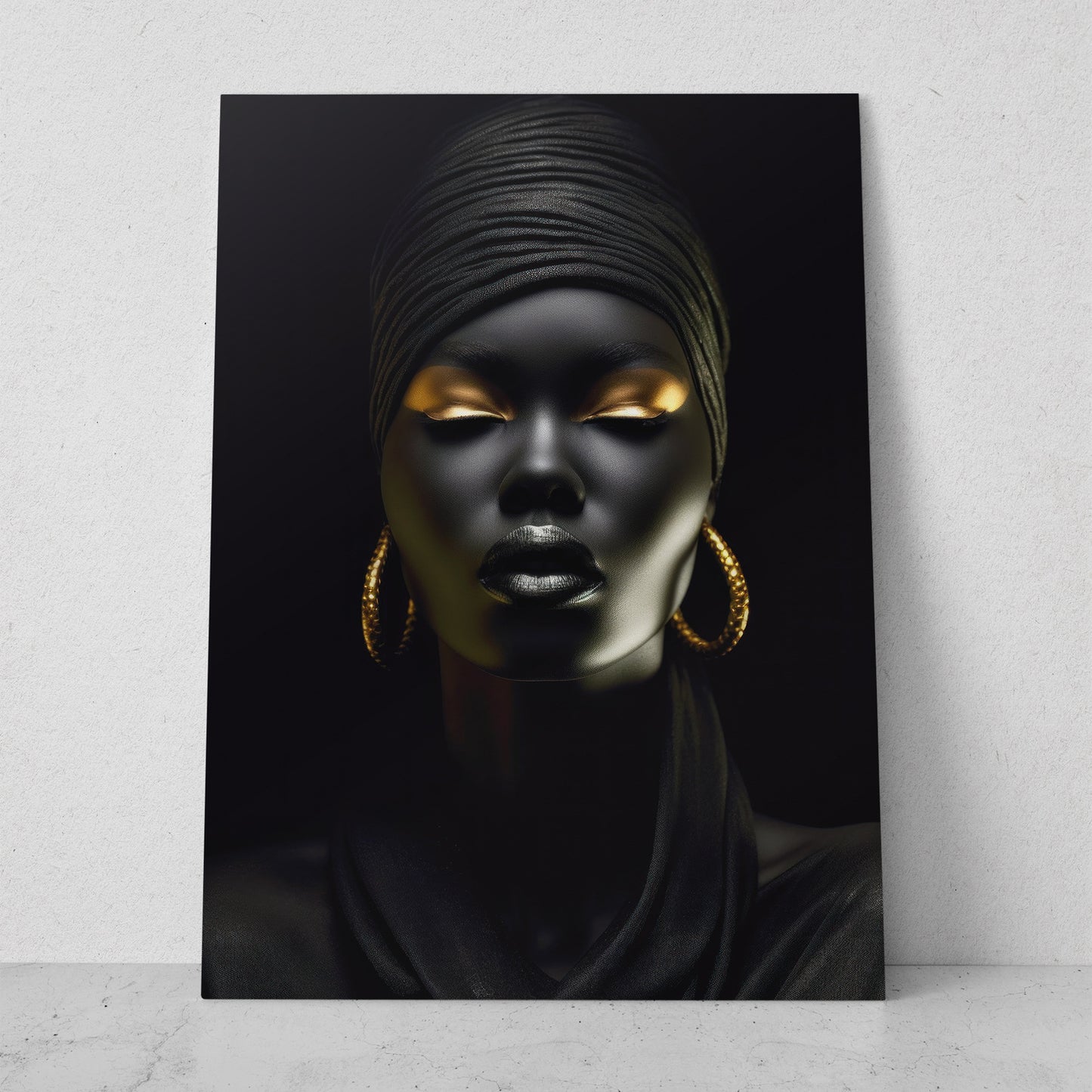 Mujeres Black & Gold AI (Vertical) #T01-P29