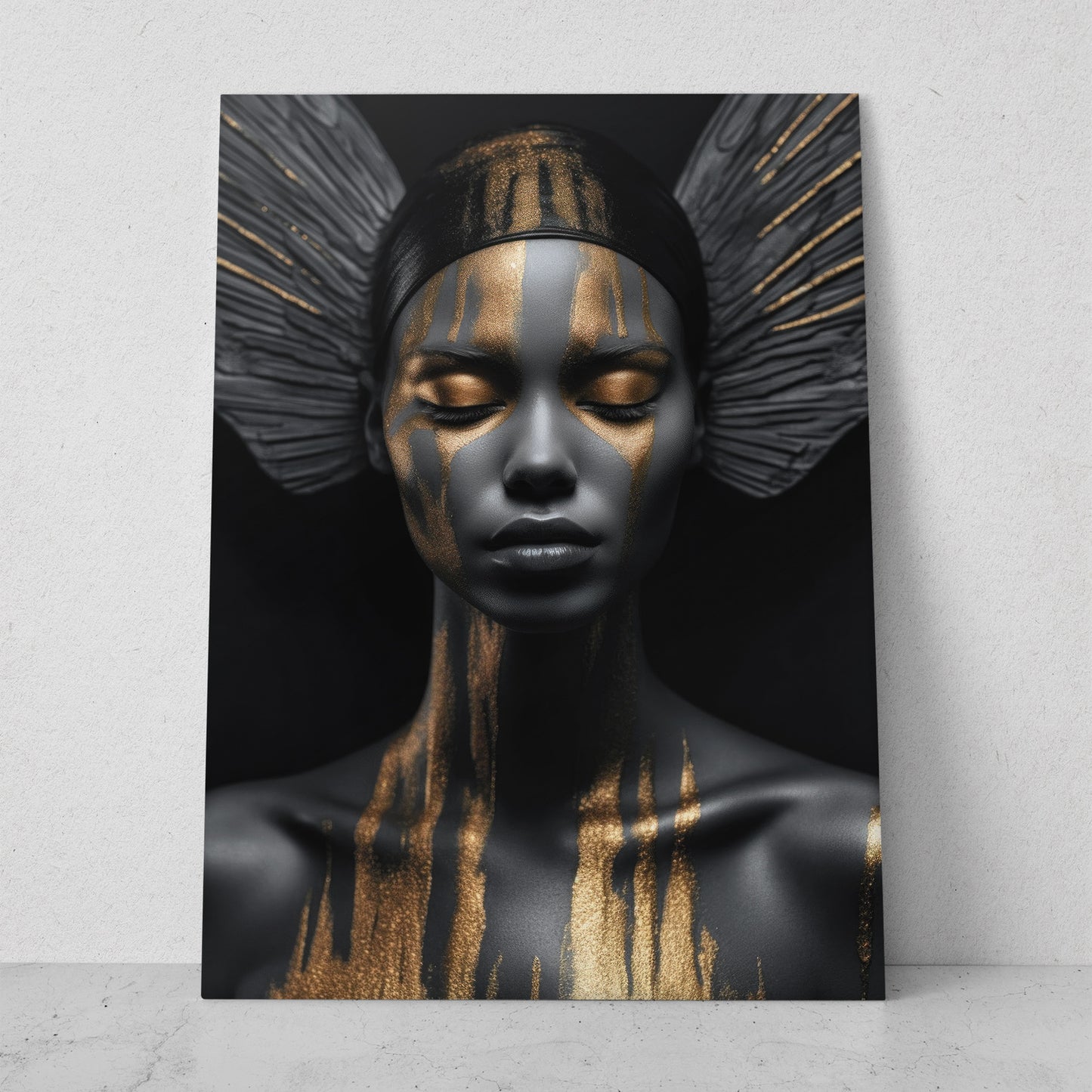 Mujeres Black & Gold AI (Vertical) #T01-P34