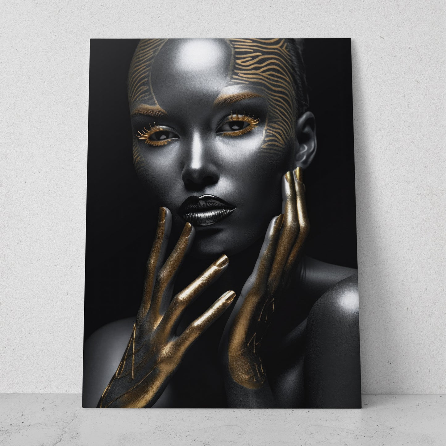 Mujeres Black & Gold AI (Vertical) #T01-P35