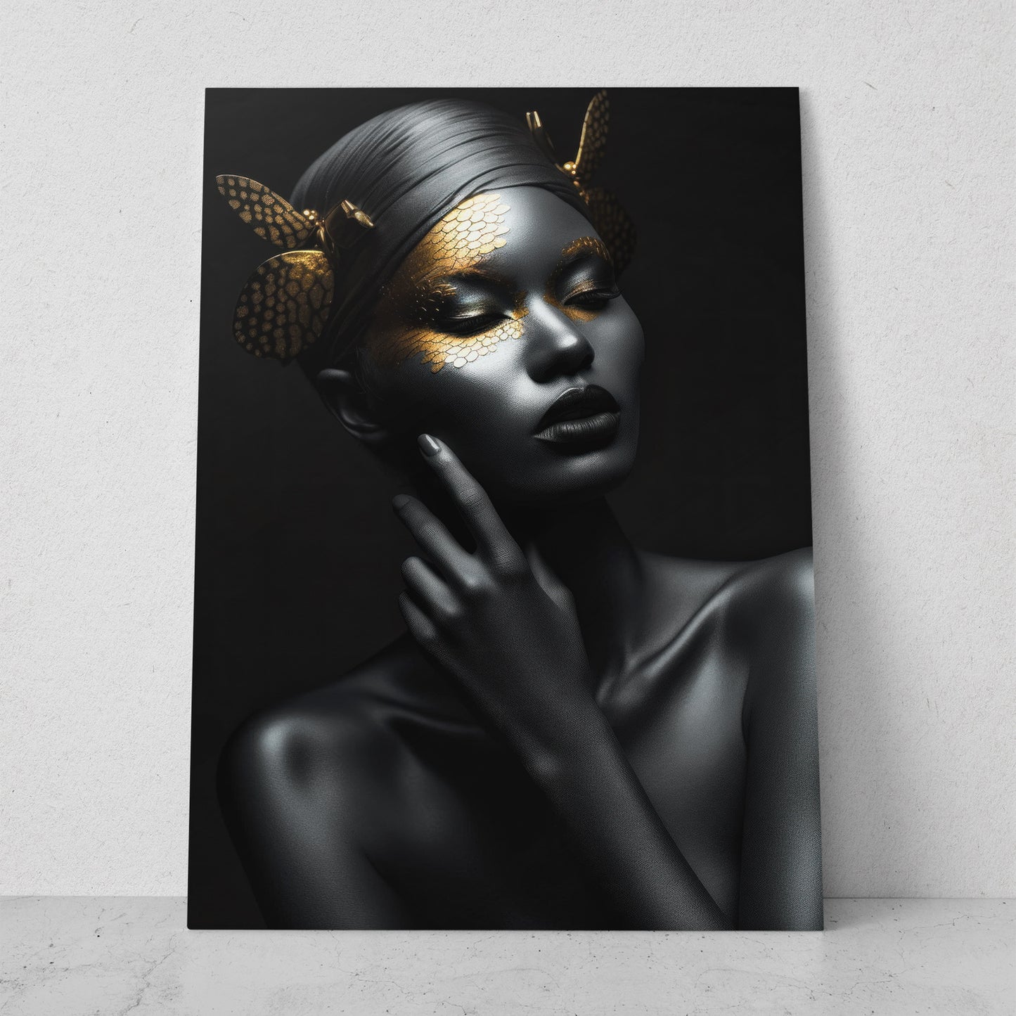 Mujeres Black & Gold AI (Vertical) #T01-P40