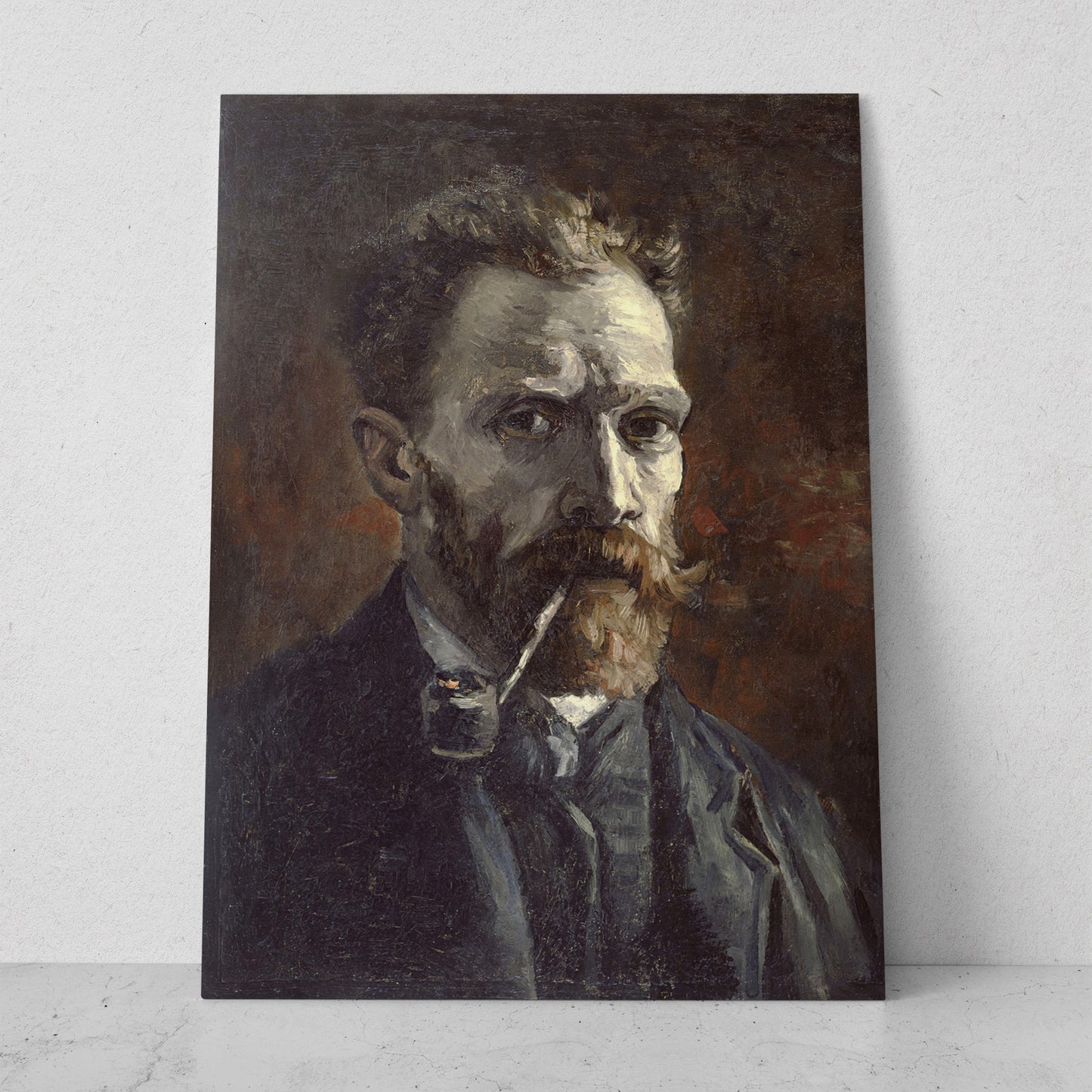 Portrait of a Man with a Pipe (Vertical)