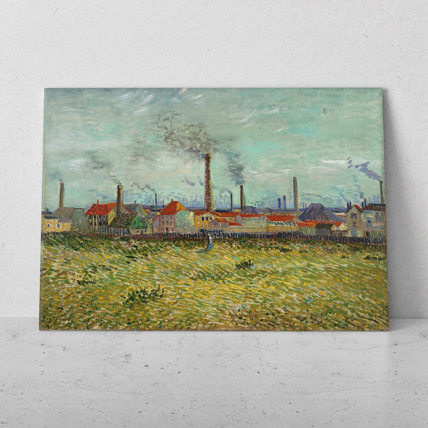 Fábricas en Clichy - Vincent van Gogh (Horizontal)