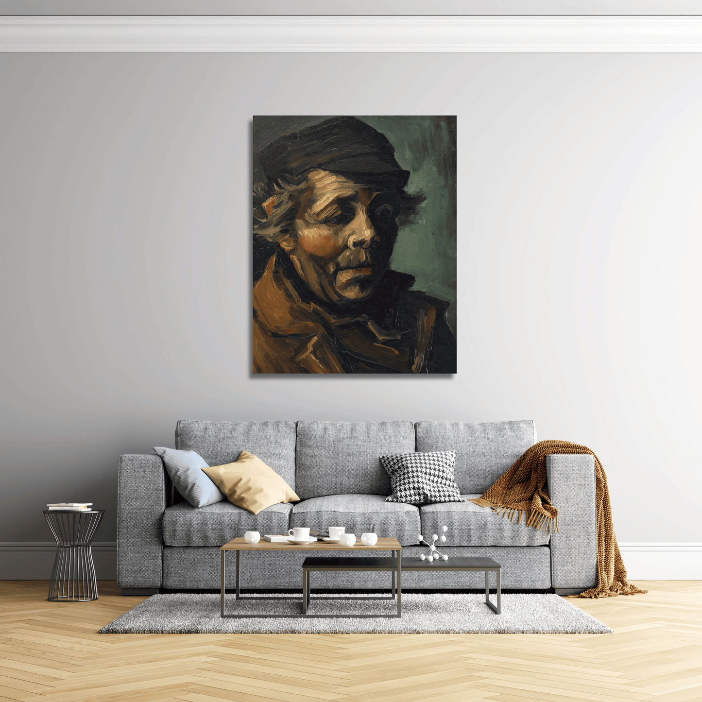 Cabeza de un campesino - Vincent van Gogh (Vertical)