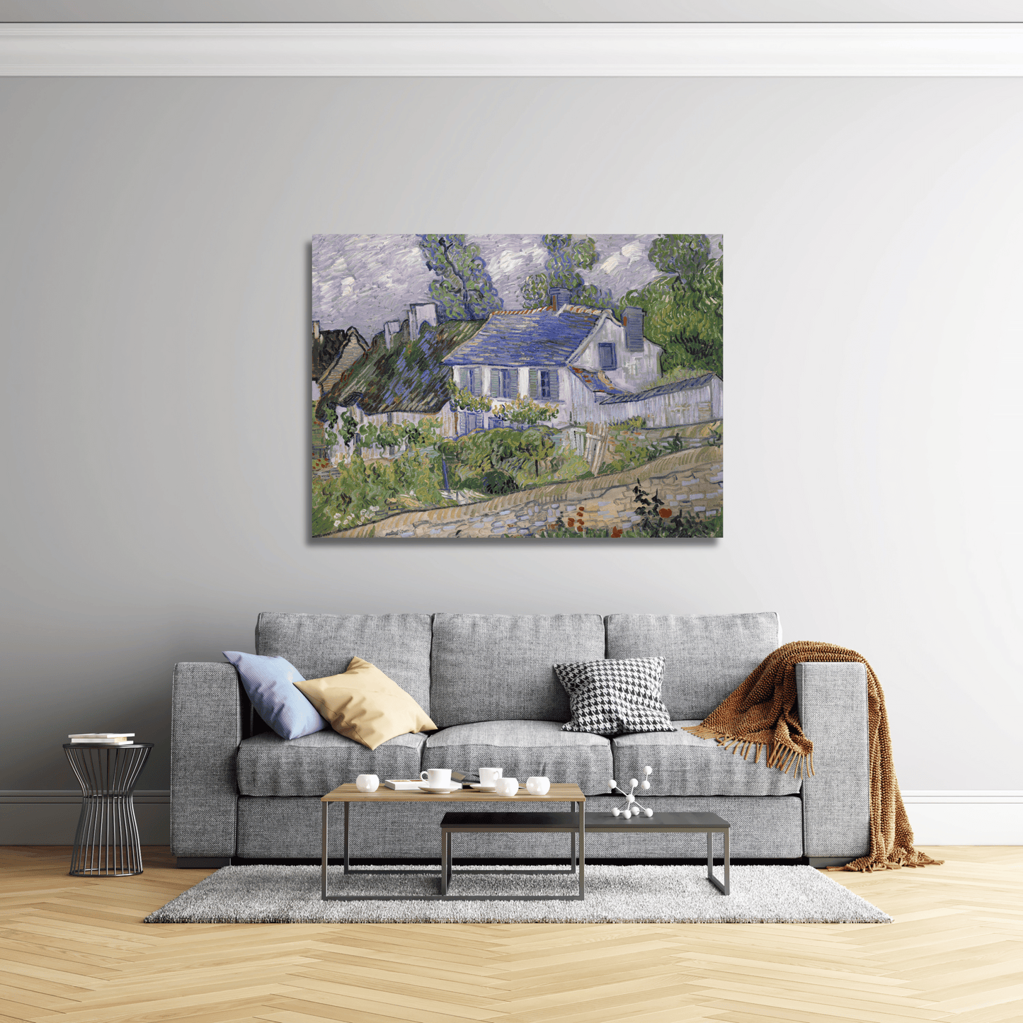 Casas en Auvers- Vincent van Gogh (Horizontal)