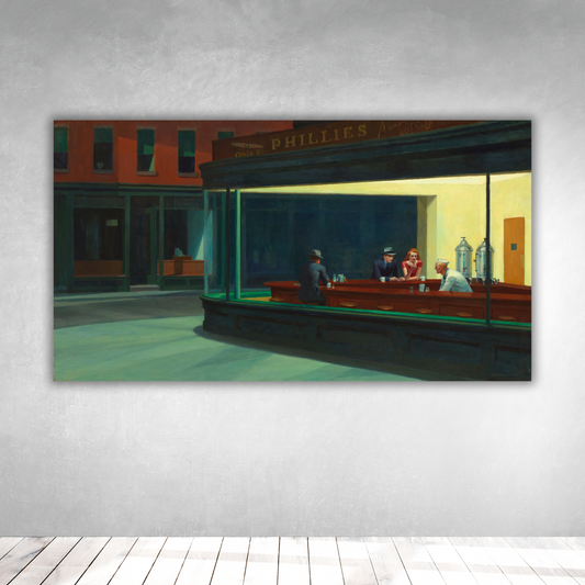 Nighthawks - Edward Hopper (Panorámico Horizontal)