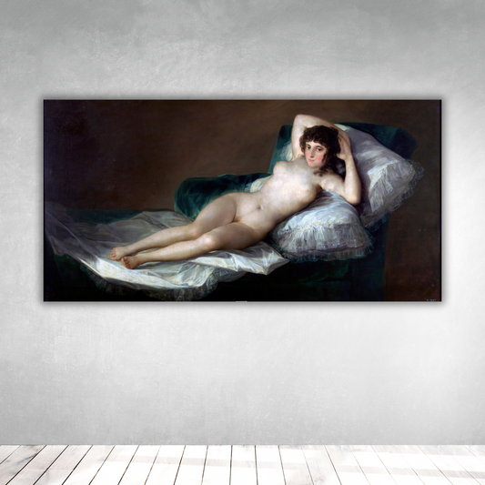 La maja desnuda - Francisco de Goya (Panorámico Horizontal)