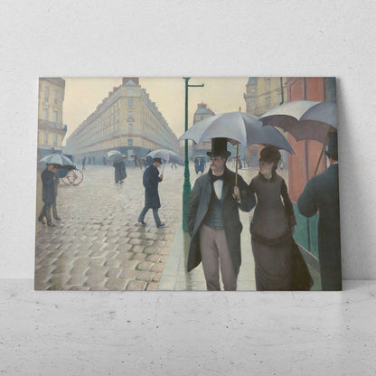 Calle de París, día lluvioso - Gustave Caillebotte (Horizontal)