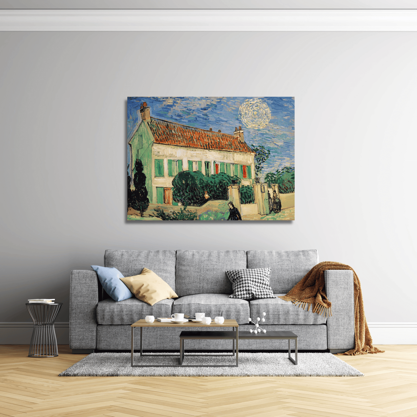 La Casa Blanca por la Noche - Vincent van Gogh (Horizontal)
