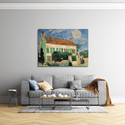 La Casa Blanca por la Noche - Vincent van Gogh (Horizontal)