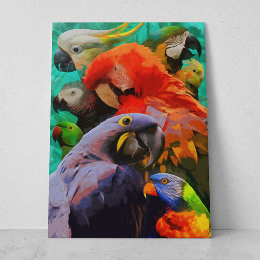 Dibujo aves diversas (Vertical) #AN04_10