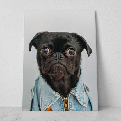 Pug listo para el paseo (Vertical) #AN06_021