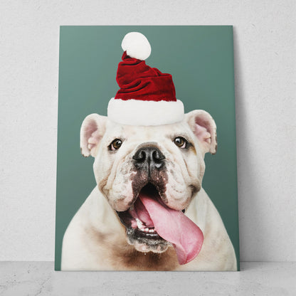 Bulldog navideño 2 (Vertical) #AN06_057