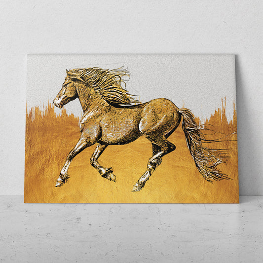 Caballo dorado (Horizontal) #AN07_40