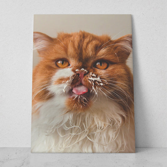 Gato bigotes de leche (Vertical) #AN12_065