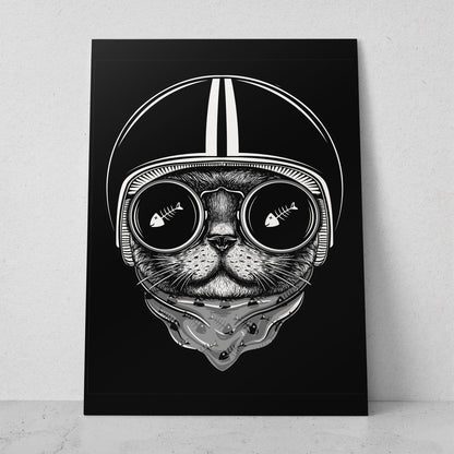 Gato biker (Vertical) #AN12_090