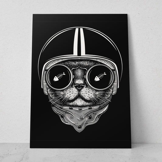 Gato biker (Vertical) #AN12_090