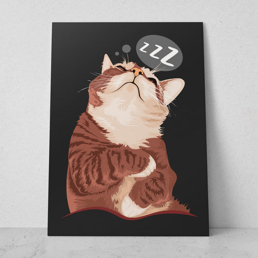 Gato dulces sueños (Vertical) #AN12_093