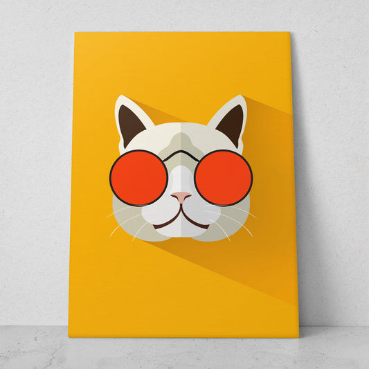 Gato lentes naranjas (Vertical) #AN12_095