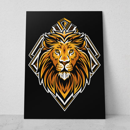 Ilustración león dorado (Vertical) #AN14_073