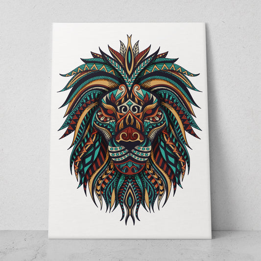 Ilustración león mandala (Vertical) #AN14_077